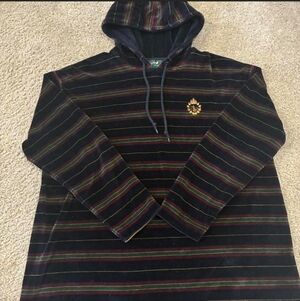 Ralph Striped Black and Red Men's Hoodie
